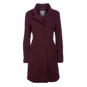 Vince Camuto Wool-Blend Longline Funnel Neck Coat